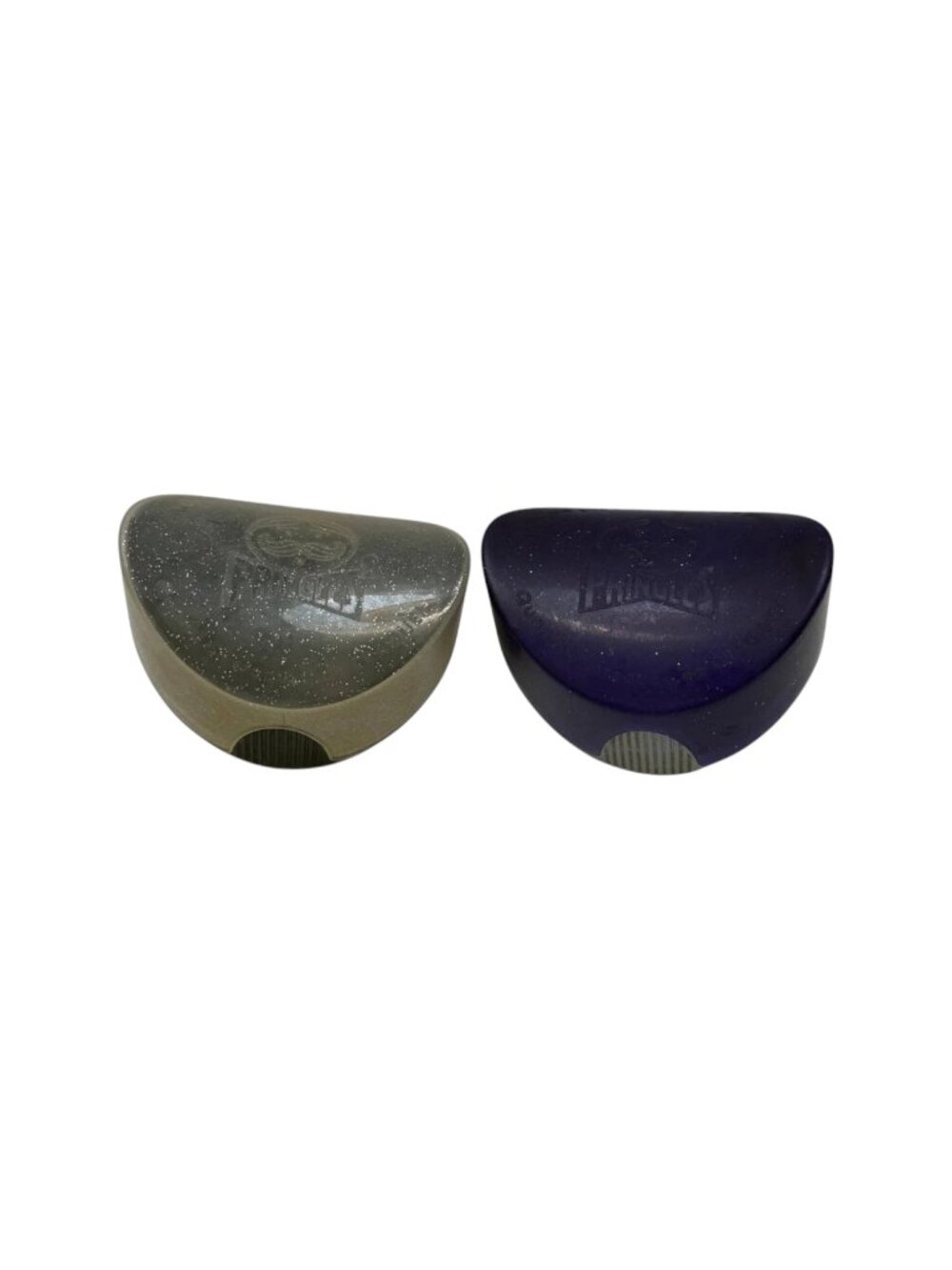 Pringles Chip Saver Cases Unisex OS Multi-Color Excellent‎ Vintage Glitter 2pc
